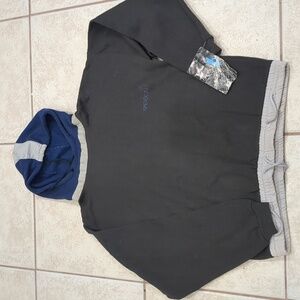 NWT Vintage Sasson Colorblock Fleece Hoodie Size Medium